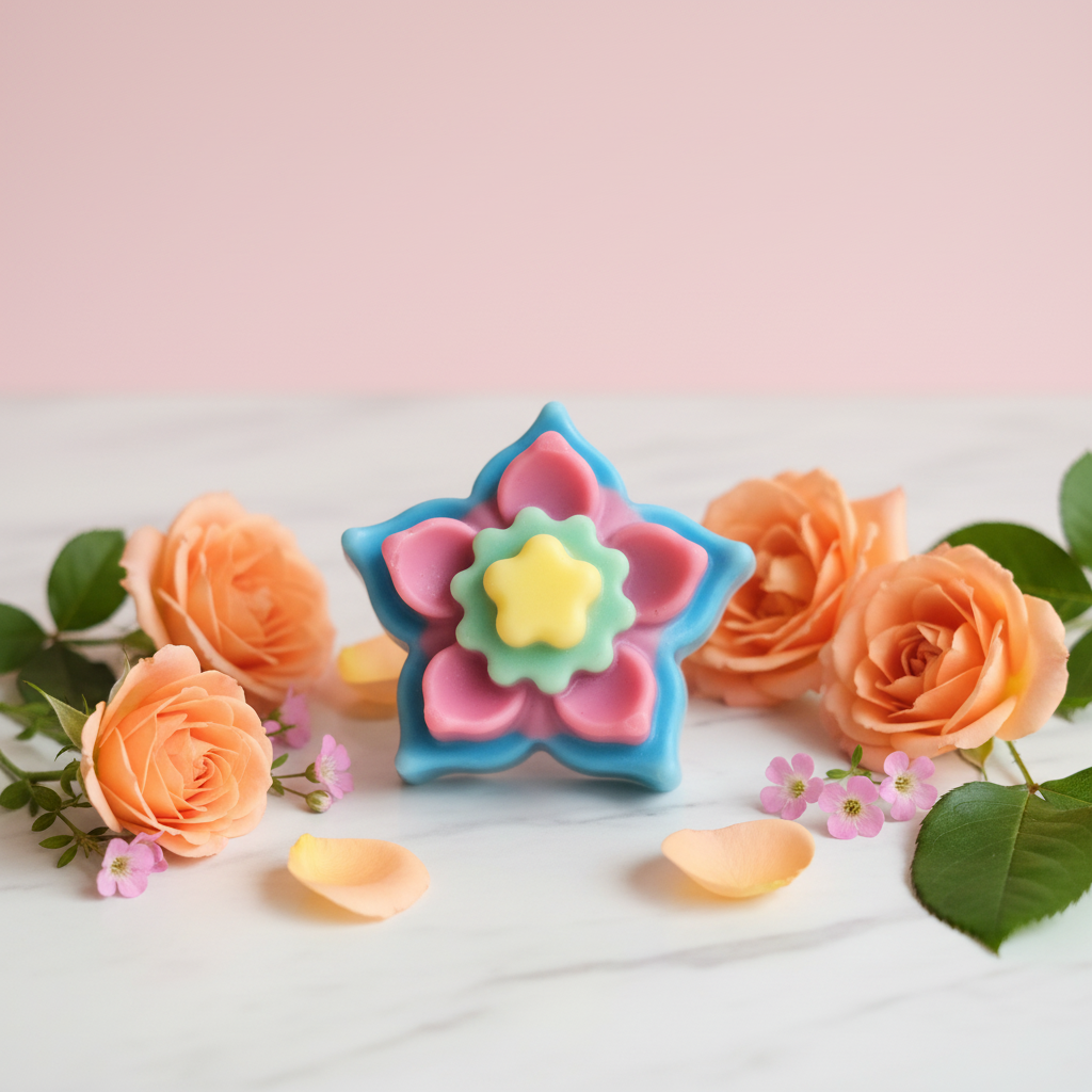 Pink Peach Star Flower